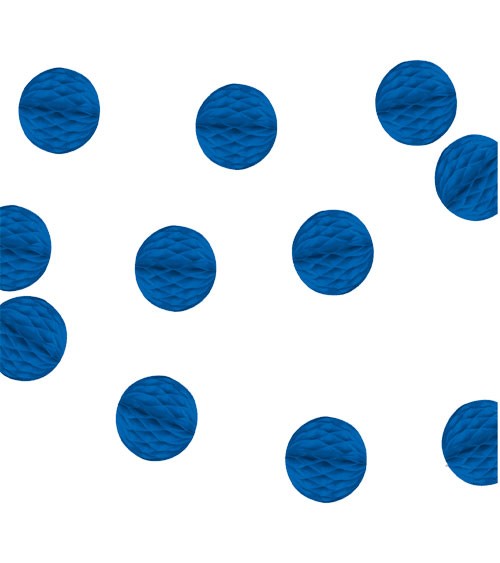 Mini-Wabenball-Girlande - 2,13 m - königsblau