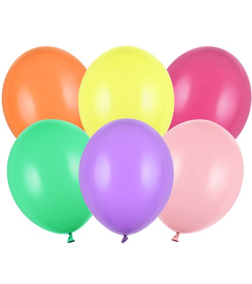 Standard-Luftballons - Farbmix - 30 cm - 10 Stück