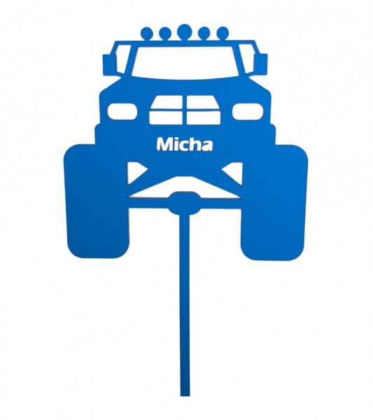 Dein Cake-Topper "Monstertruck" - Wunschname & Farbwahl