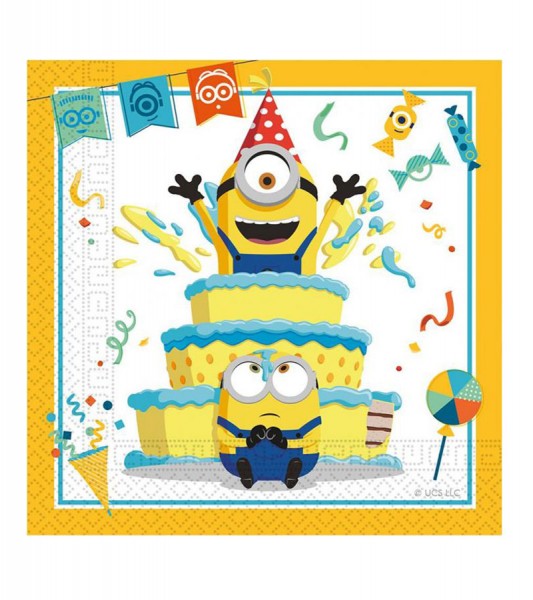 Servietten "Minions: Rise of Gru" - 20 Stück