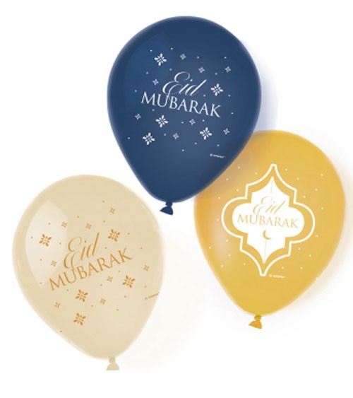 Luftballon-Set "Eid Mubarak" - 6-teilig