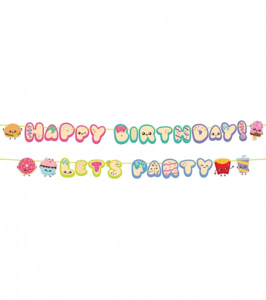 Girlanden-Set "Kawaii Party" - 2-teilig - 1,5 m