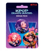 KPop Demon Hunters Ansteck-Buttons - 3-teilig