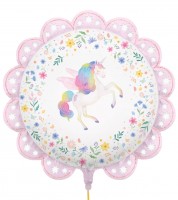 Großer Folienballon "Flower Unicorn" - 78 cm