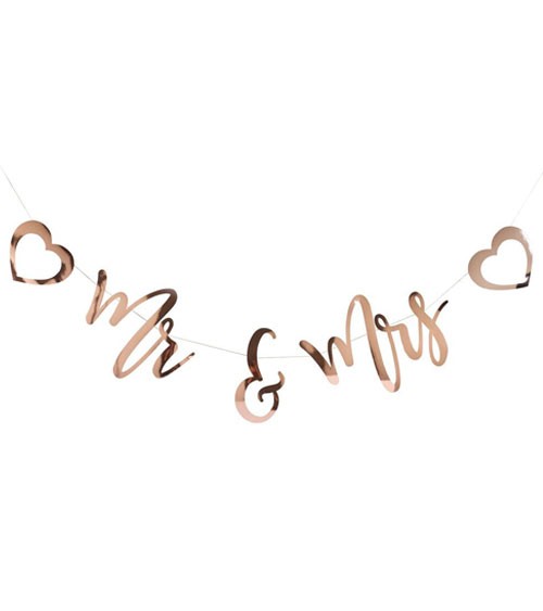 Mr & Mrs Girlande - rosegold - 2 m