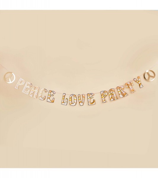 Girlande "Peace Love Party" - 2 m