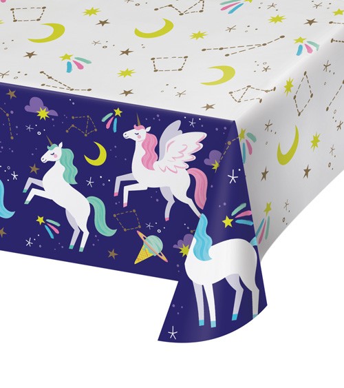 Tischdecke aus Papier "Unicorn Galaxy" - 137 x 259 cm