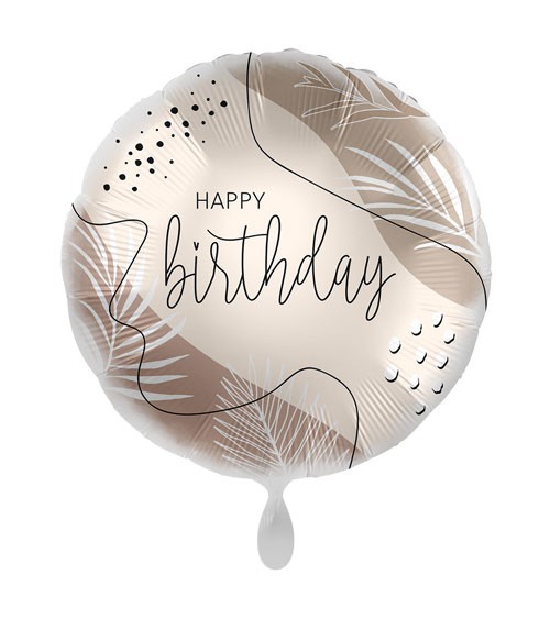 Folienballon "Natural Colour Birthday" - 43 cm