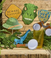 Photobooth-Set "Dino Birthday" - 10-teilig
