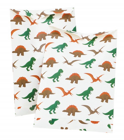 Papiertüten "Dinosaurier" - 8 Stück
