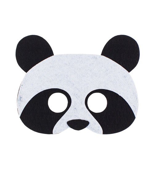 Filz-Partymaske "Panda" - 17,5 x 14,5 cm