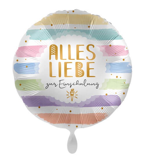 Folienballon "Alles Liebe zur Einschulung"