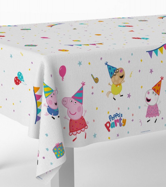 Kunststoff-Tischdecke "Peppa Pig" - 120 x 180 cm