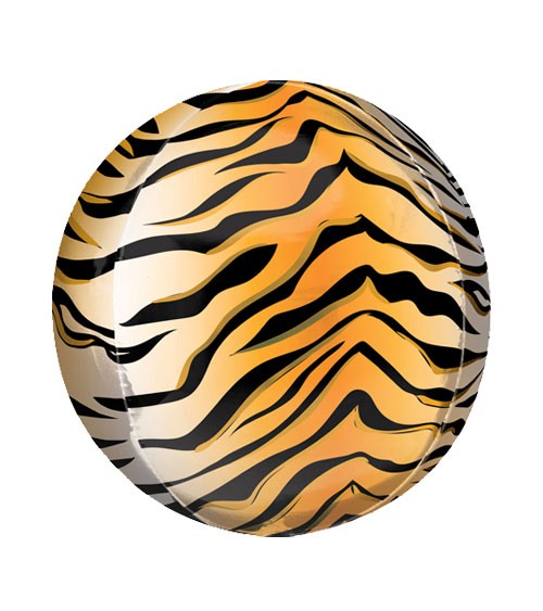 Orbz-Folienballon "Tiger-Print" - 38 x 40 cm