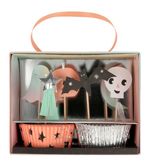 Cupcake-Kit "Pastell Halloween" - 24-teilig