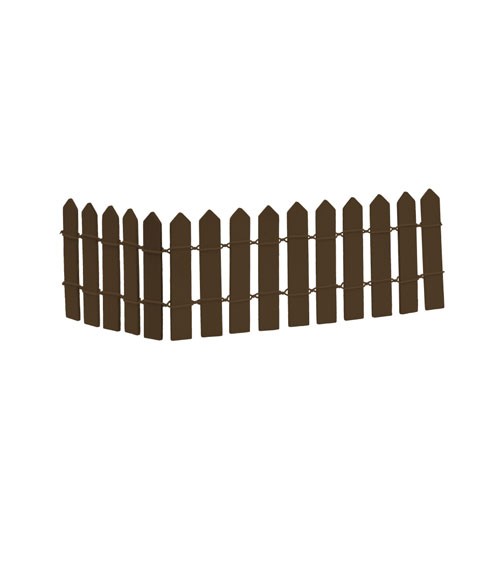 Kleiner Holz-Zaun - braun - 25 x 6,5 cm