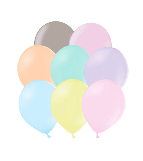 Mini-Luftballons - Pastell Mix - 12 cm - 100 Stück