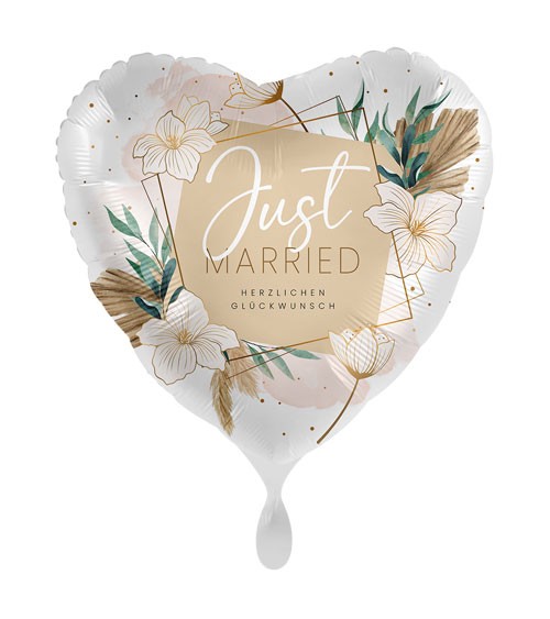 Herz-Folienballon "Modern Boho Wedding" - 43 cm