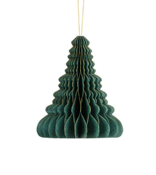 Waben-Weihnachtsbaum - bottle green - 15 cm