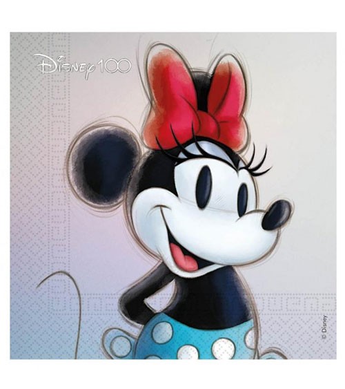 Servietten "100 Jahre Disney - Minnie" - 20 Stück