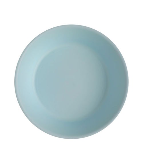 Tiefe Teller aus Kunststoff - hellblau - 17,8 cm - 6 Stück