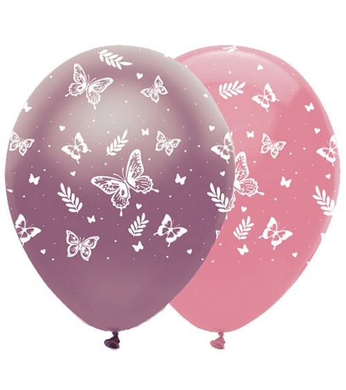 Luftballon-Set "Butterfly Shimmer" - 6 Stück