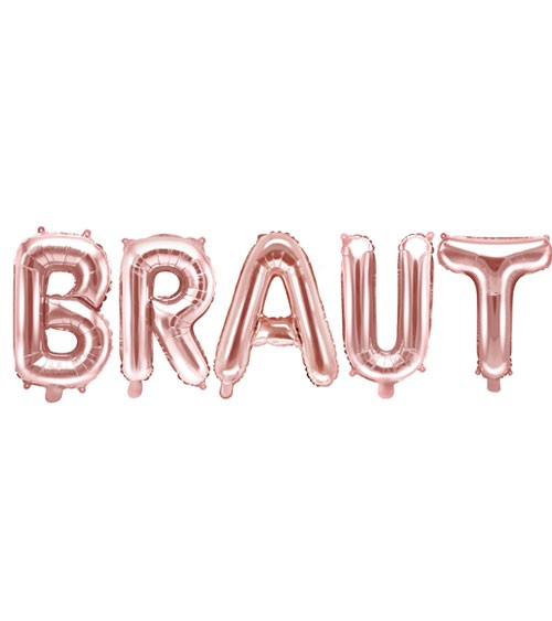 Folienballon-Set "Braut" - rosegold
