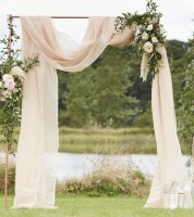 Stoffbahn zum Drapieren - taupe - 2 m x 6 m