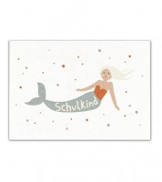 Schulkind-Postkarte "Meerjungfrau"