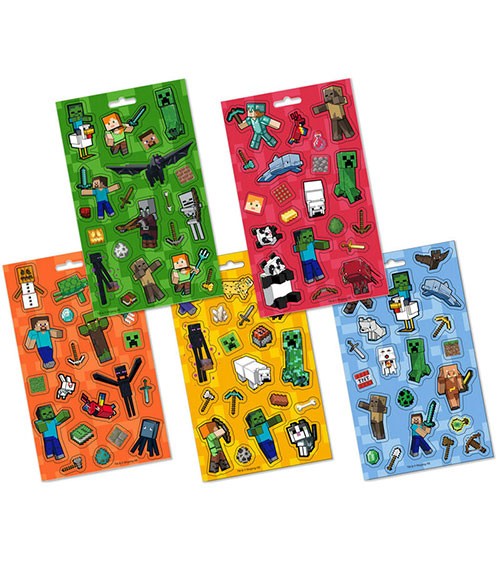 Sticker-Bögen "Minecraft" - 100 Sticker