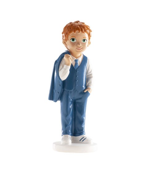 Deko-Figur "Kommunion" - Junge mit Jacket - 16 cm