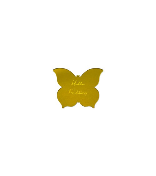 Dein Anhänger "Schmetterling" aus Acrylspiegel - Wunschtext