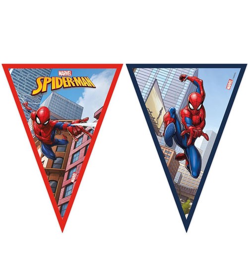 Wimpelgirlande "Spiderman Crime Fighter" - 2,3 m
