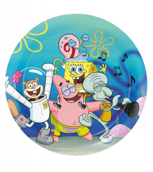 Pappteller "SpongeBob" - 8 Stück