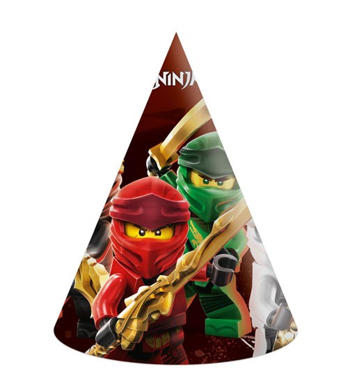 Partyhüte "Lego Ninjago" - 6 Stück