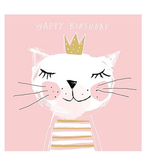 Servietten "Happy Birthday Kitty" - 20 Stück