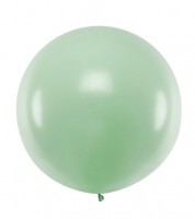 Großer Rundballon - pastell pistazie - 60 cm