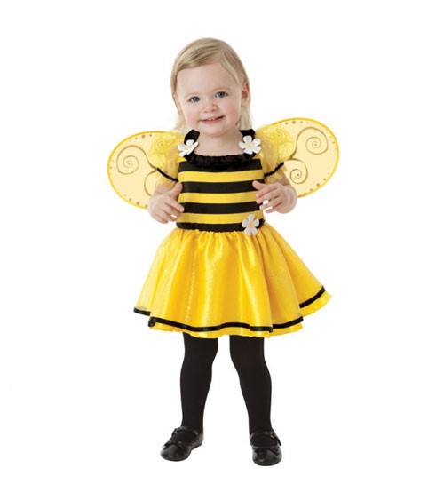 Kinderkostüm "Kleine Biene" - Größe 92 - 2-teilig