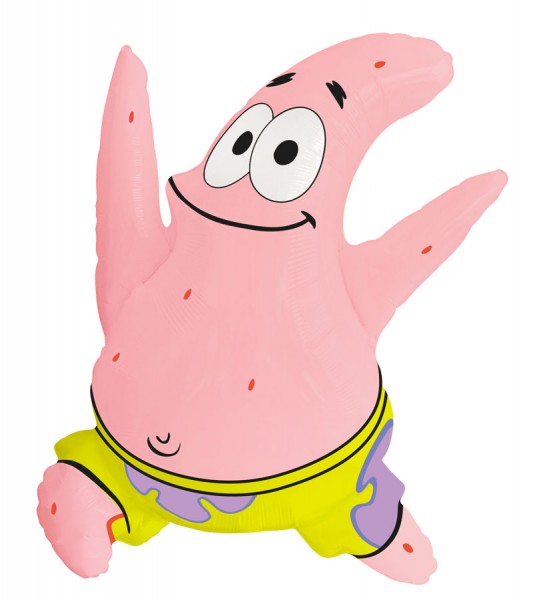 Supershape-Folienballon "SpongeBob" - Patrick - 75 x 66 cm