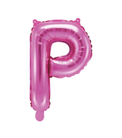 Folienballon Buchstabe "P" - pink - 35 cm
