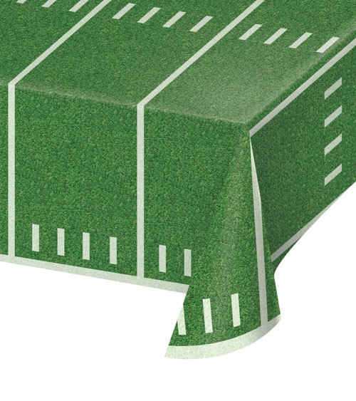 Kunststoff-Tischdecke "Football" - 137 x 259 cm