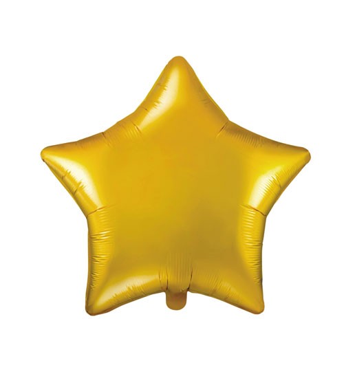 Stern-Folienballon - gold - 48 cm