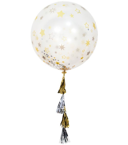 Riesenballon mit Tassel "Starry Night" - 91,4 cm