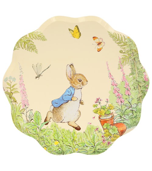 Pappteller "Peter Rabbit In The Garden" - 8 Stück