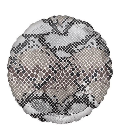 Runder Folienballon "Schlangen-Print" - 43 cm