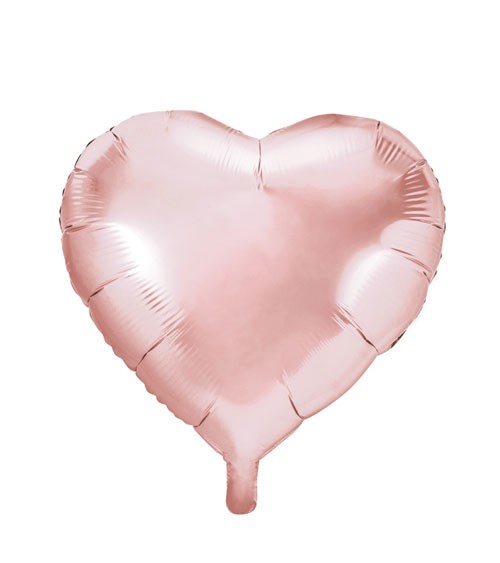 Folienballon "Herz" - rosegold - 45 cm