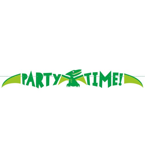 Party Time!-Girlande "Dino Geburtstag" - 1,5 m