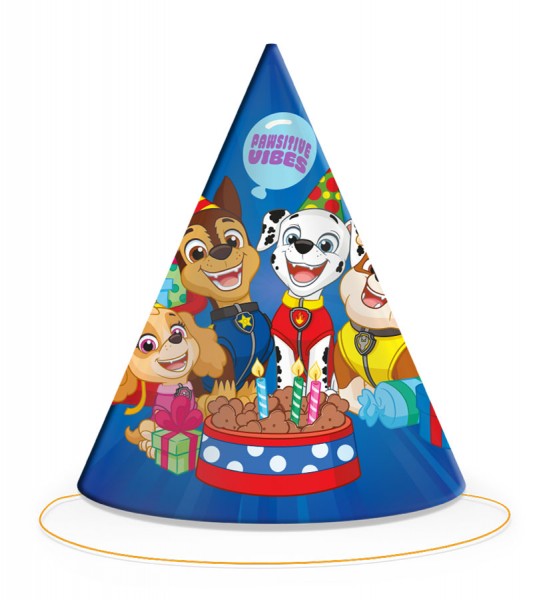 Partyhüte "Paw Patrol Party" - 6 Stück