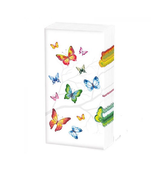 Papiertaschentücher "Colourful Butterflies" - 10 Stück