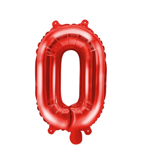 Folienballon Buchstabe "O" - rot - 35 cm